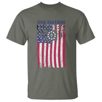 American Patriotic T Shirt One Nation Under God Christ Christian - Wonder Print Shop