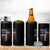 Christian American Patriotic 4 in 1 Can Cooler Tumbler Stand For The Flag Kneel For The Cross