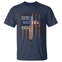 Christian American Patriotic T Shirt Stand For The Flag Kneel For The Cross - Wonder Print Shop