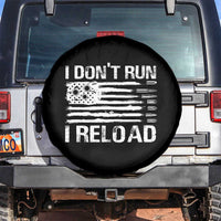 American Patriotic Spare Tire Cover I Don't Run I Reload Military Gun Flag