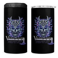 Viking By Blood American By Birth Patriot By Choice 4 in 1 Can Cooler Tumbler