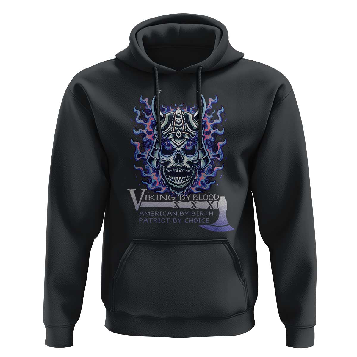 Viking By Blood American By Birth Patriot By Choice Hoodie - Wonder Print Shop