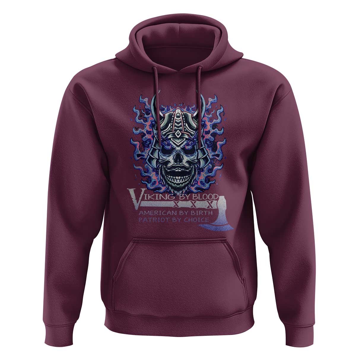Viking By Blood American By Birth Patriot By Choice Hoodie - Wonder Print Shop