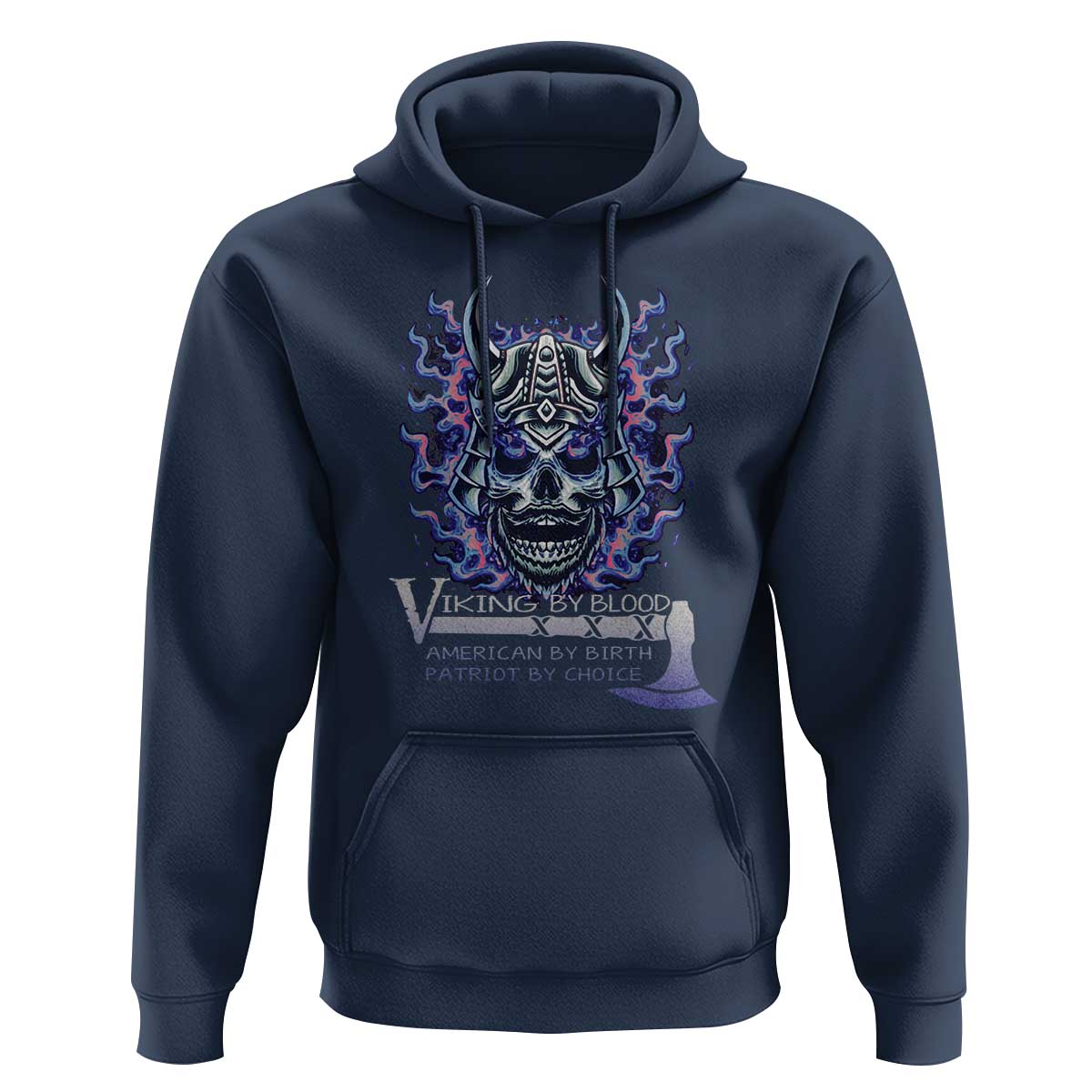 Viking By Blood American By Birth Patriot By Choice Hoodie - Wonder Print Shop
