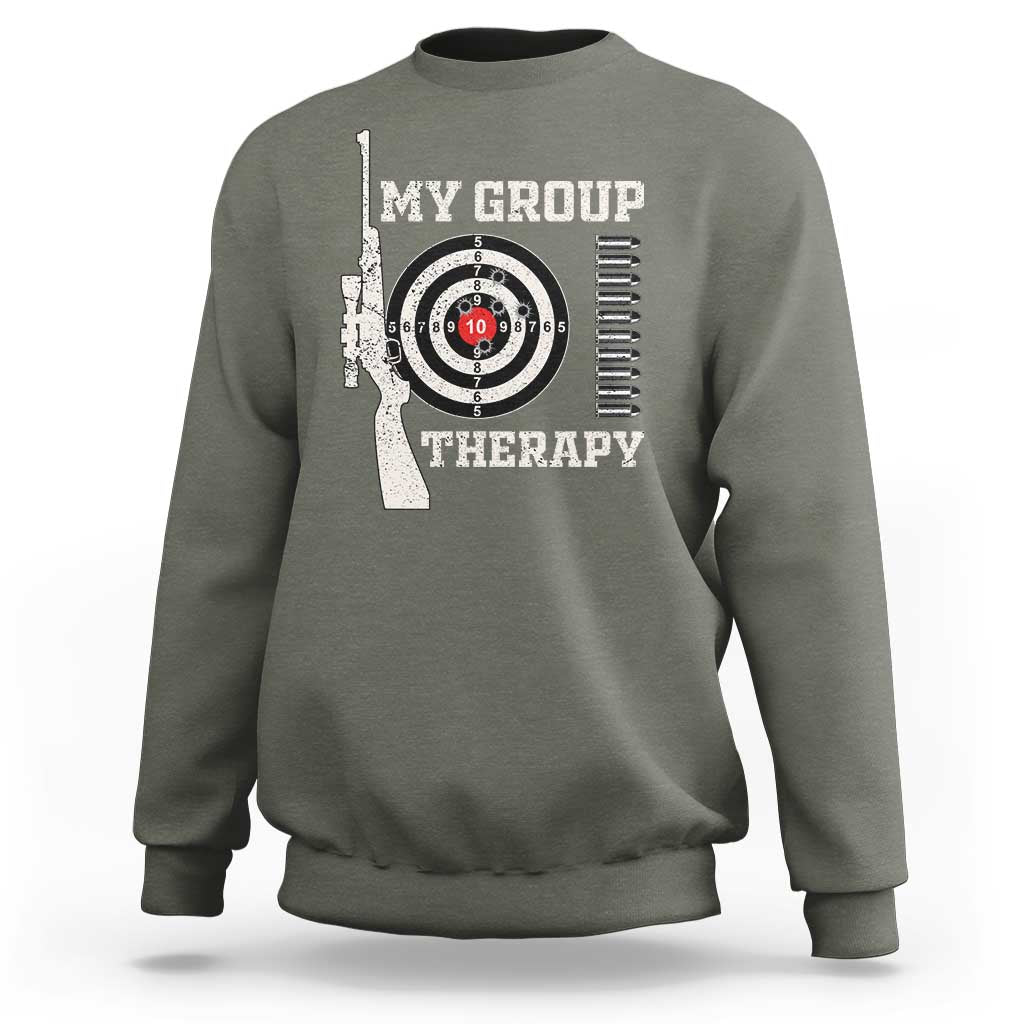 Gun Lover Sweatshirt My Group Therapy Shooting - Wonder Print Shop