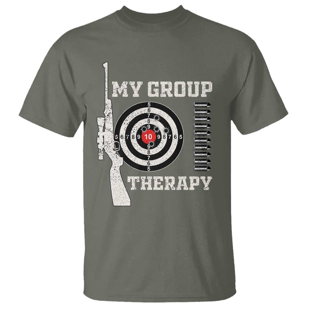 Gun Lover T Shirt My Group Therapy Shooting - Wonder Print Shop