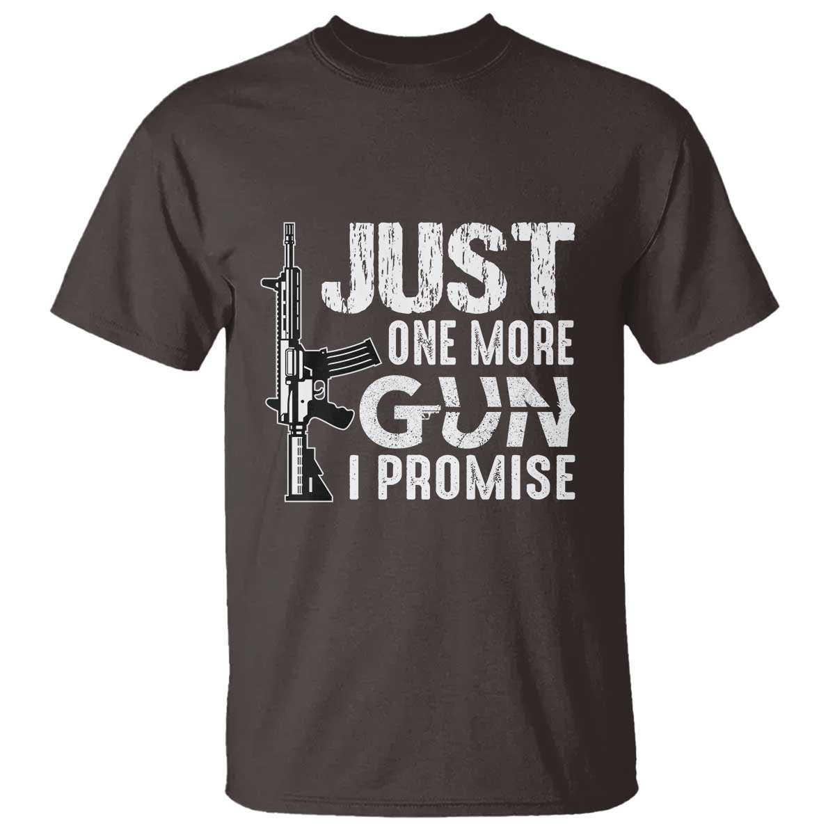 Gun Owner T Shirt Just One More Gun I Promise - Wonder Print Shop