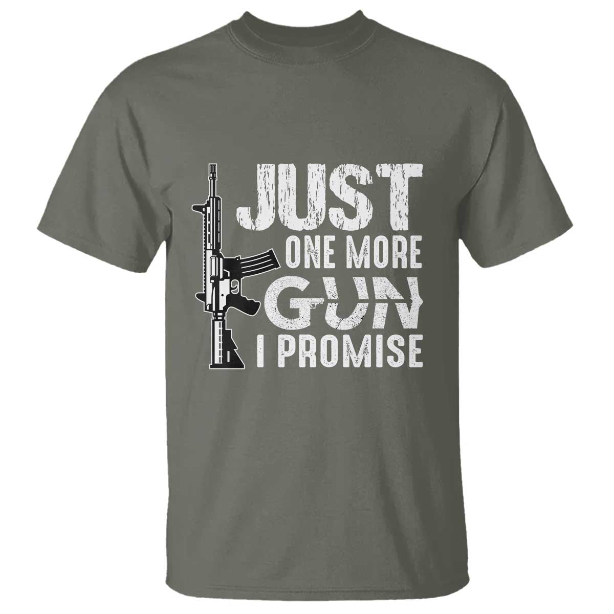 Gun Owner T Shirt Just One More Gun I Promise - Wonder Print Shop