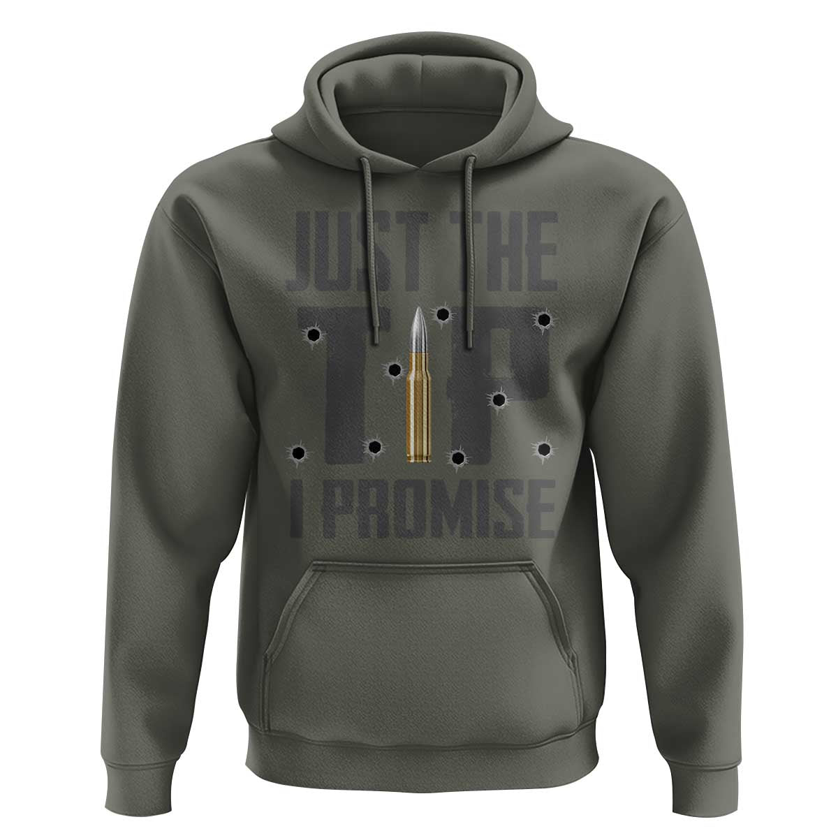 Funny Gun Lover Hoodie Just The Tip I Promise - Wonder Print Shop