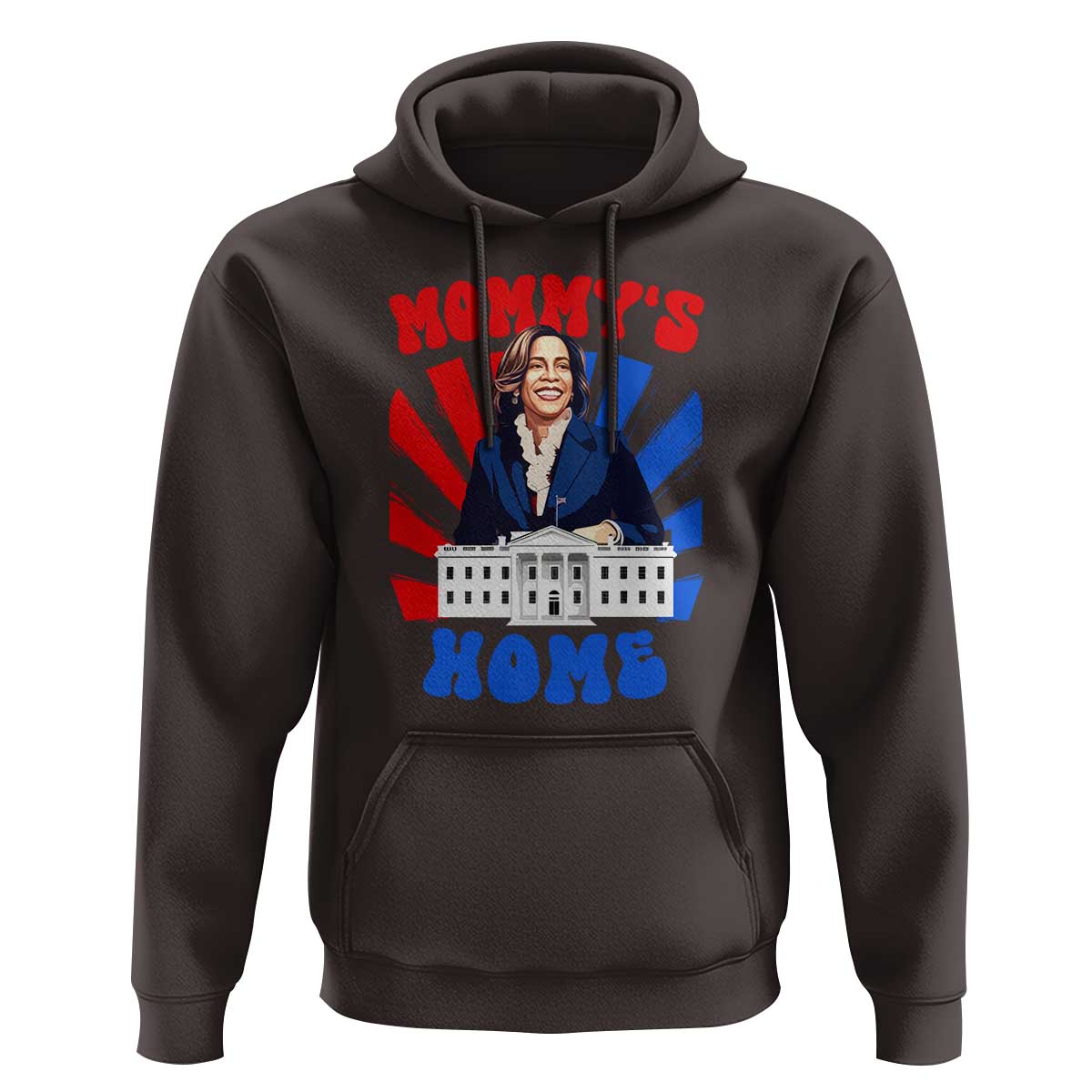 Funny Harris Supporter Hoodie Mommy's Home President Election 2024 - Wonder Print Shop