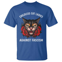 Childless Cat Ladies T Shirt Against Fascism Traditional Tattoo Cat - Wonder Print Shop