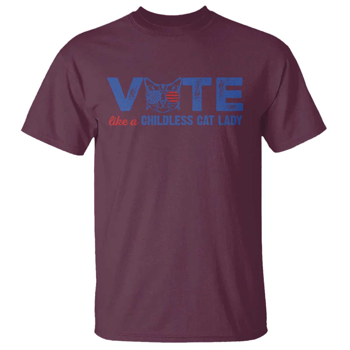 VOTE Like A Childless Cat Lady T Shirt - Wonder Print Shop
