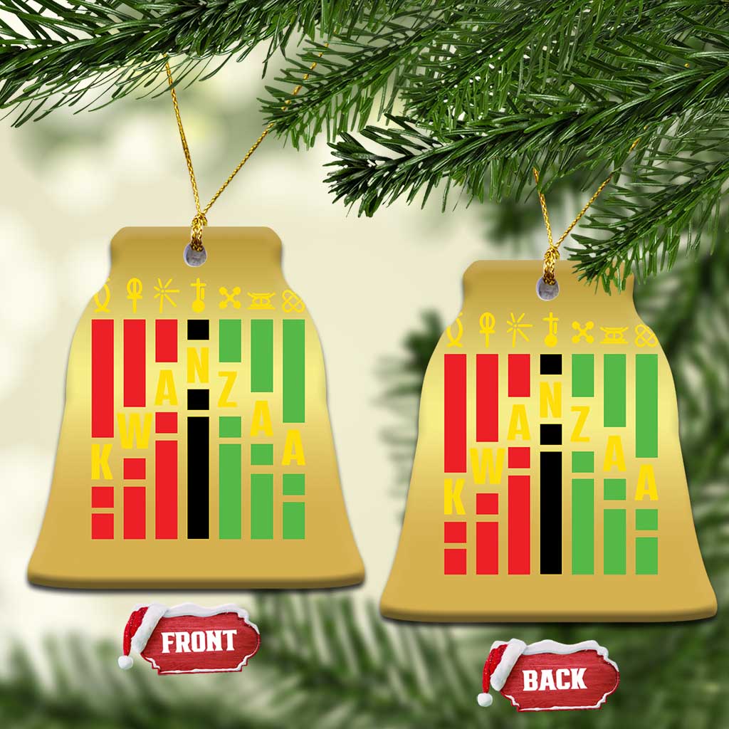 7 Principles Of Kwanzaa African American Christmas Ornament - Wonder Print Shop