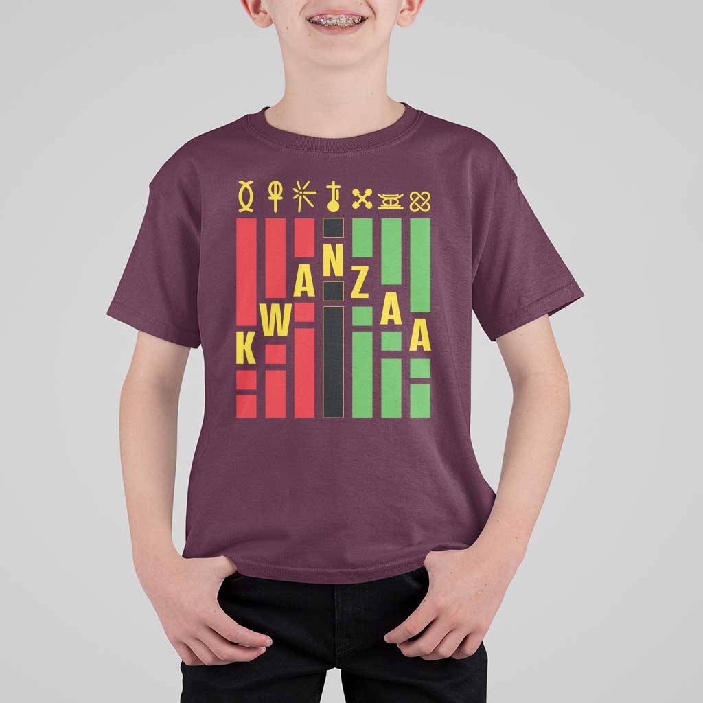 7 Principles Of Kwanzaa African American T Shirt For Kid - Wonder Print Shop