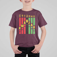 7 Principles Of Kwanzaa African American T Shirt For Kid - Wonder Print Shop