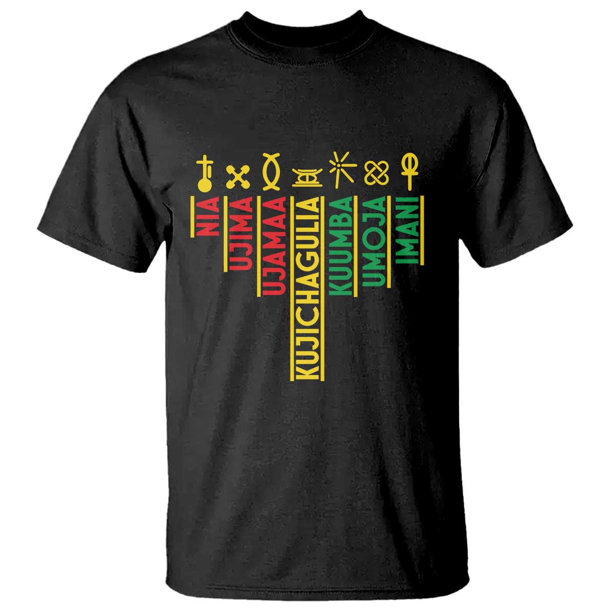 African American 7 Principles Of Kwanzaa T Shirt - Wonder Print Shop