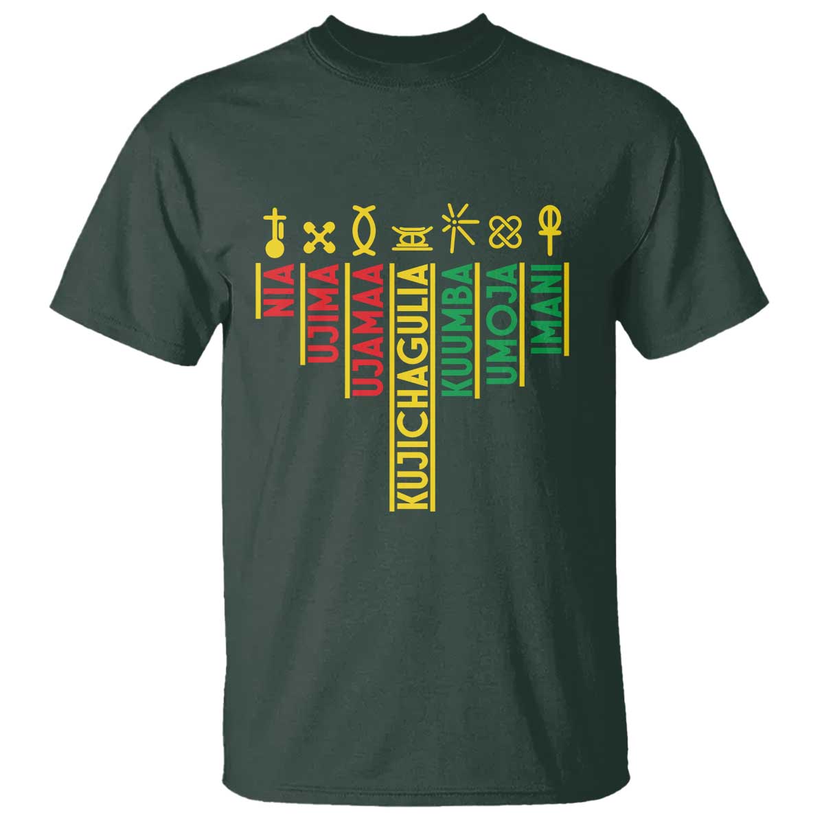African American 7 Principles Of Kwanzaa T Shirt - Wonder Print Shop