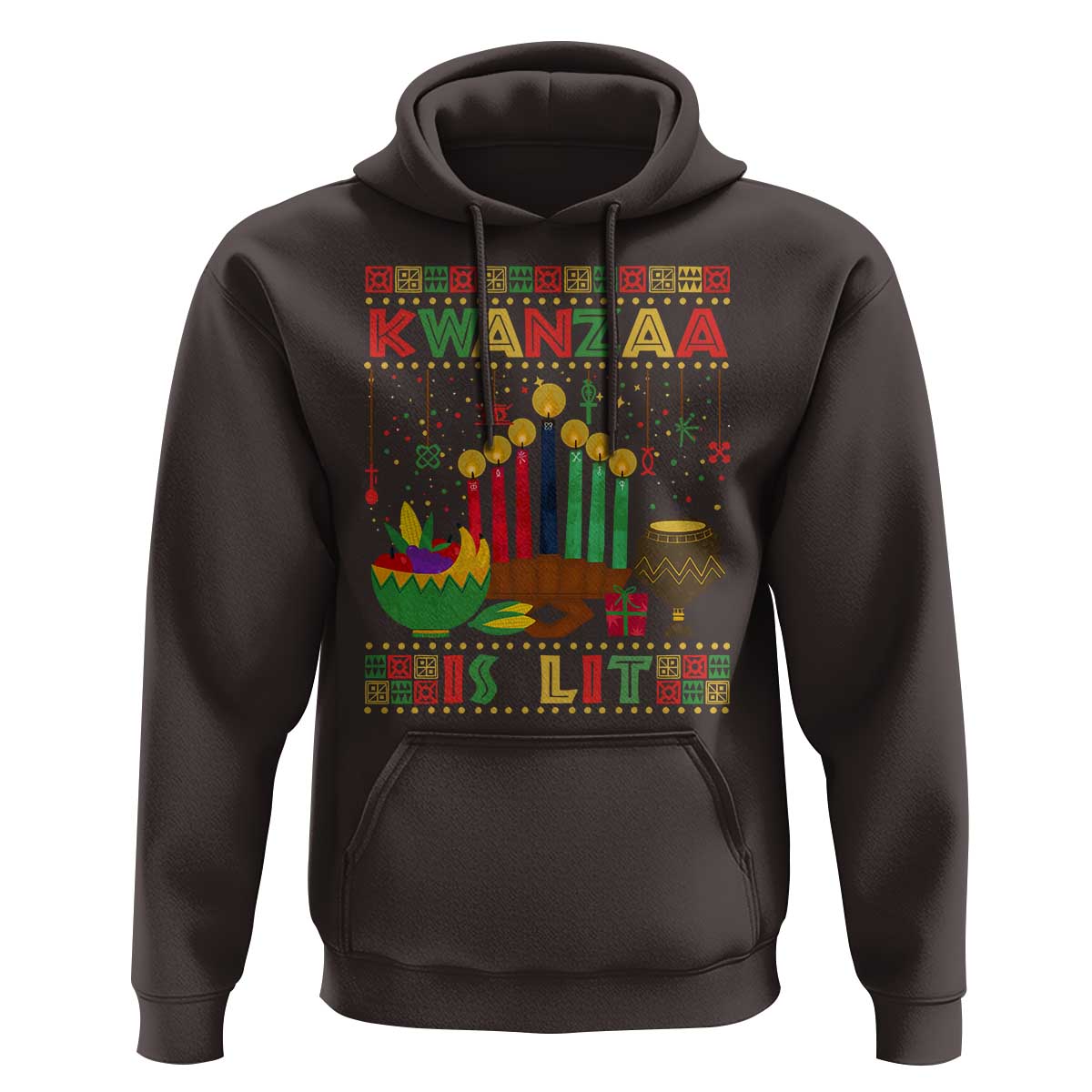 African American Kwanzaa Is Lit Hoodie