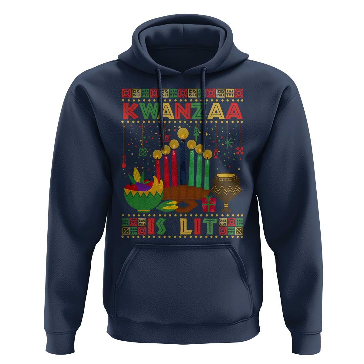 African American Kwanzaa Is Lit Hoodie