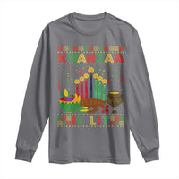 African American Kwanzaa Is Lit Long Sleeve Shirt