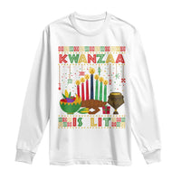 African American Kwanzaa Is Lit Long Sleeve Shirt