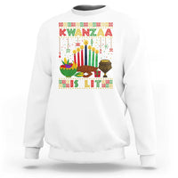 African American Kwanzaa Is Lit Sweatshirt - Wonder Print Shop