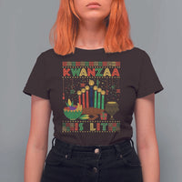 African American Kwanzaa Is Lit T Shirt For Women - Wonder Print Shop