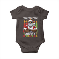 Merry Kwanzaa Baby Onesie African American Santa Black Christmas