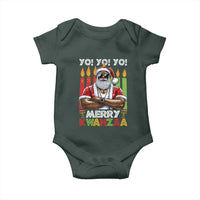 Merry Kwanzaa Baby Onesie African American Santa Black Christmas