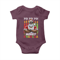 Merry Kwanzaa Baby Onesie African American Santa Black Christmas