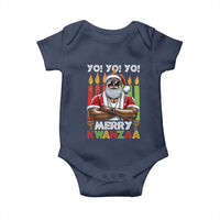 Merry Kwanzaa Baby Onesie African American Santa Black Christmas