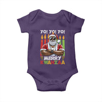 Merry Kwanzaa Baby Onesie African American Santa Black Christmas