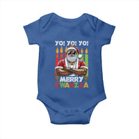 Merry Kwanzaa Baby Onesie African American Santa Black Christmas