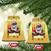 Merry Kwanzaa Christmas Ornament African American Santa Black Christmas - Wonder Print Shop