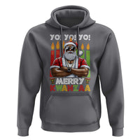 Merry Kwanzaa Hoodie African American Santa Black Christmas
