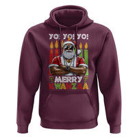 Merry Kwanzaa Hoodie African American Santa Black Christmas