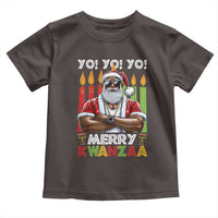 Merry Kwanzaa Toddler T Shirt African American Santa Black Christmas