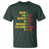 Kwanzaa T Shirt Work Power Heritage Unity Organize Celebration Faith - Wonder Print Shop