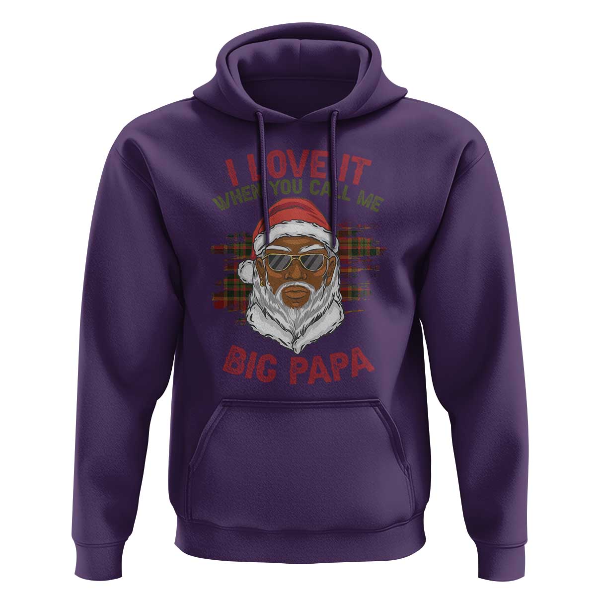 African American Santa Kwanzaa Hoodie I Love It When You Call Me Big Papa