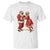 African American Christmas T Shirt Black Santa Mr Mrs Claus Dancing - Wonder Print Shop