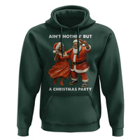 African American Christmas Hoodie Ain't Nothin' But A Christmas Party Mr Mrs Claus Dancing