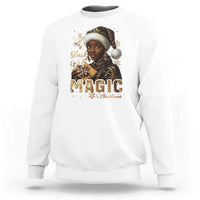 Xmas Melanin Black Girl Magic Sweatshirt - Wonder Print Shop