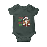Funny Xmas Hiphop Black Santa Baby Onesie They Not Like Us African American Christmas
