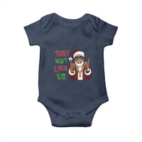 Funny Xmas Hiphop Black Santa Baby Onesie They Not Like Us African American Christmas
