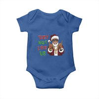 Funny Xmas Hiphop Black Santa Baby Onesie They Not Like Us African American Christmas