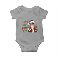 Funny Xmas Hiphop Black Santa Baby Onesie They Not Like Us African American Christmas