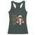 Funny Xmas Hiphop Black Santa Racerback Tank Top They Not Like Us African American Christmas