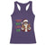 Funny Xmas Hiphop Black Santa Racerback Tank Top They Not Like Us African American Christmas