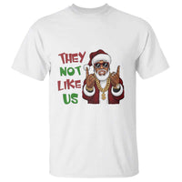 Funny Xmas Hiphop Black Santa T Shirt They Not Like Us African American Christmas - Wonder Print Shop