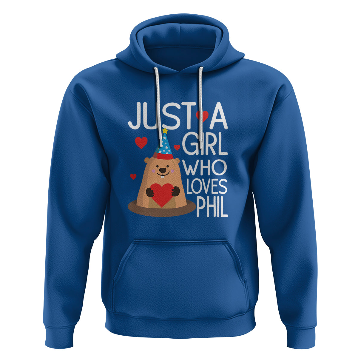 Cute Groundhog Just A Girl Who Loves Phil Hoodie - Wonder Print Shop